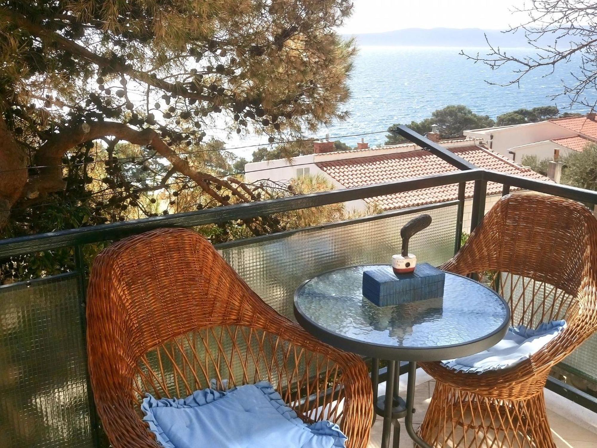 Cozy Apartment With A Balcony And A Sea View Brela Dış mekan fotoğraf